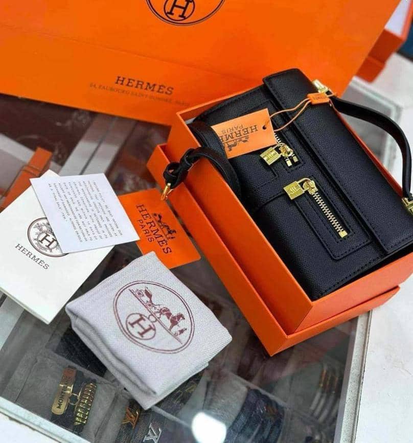 Photo du produit Sac Hermès à double fermeture éclair de haute qualité